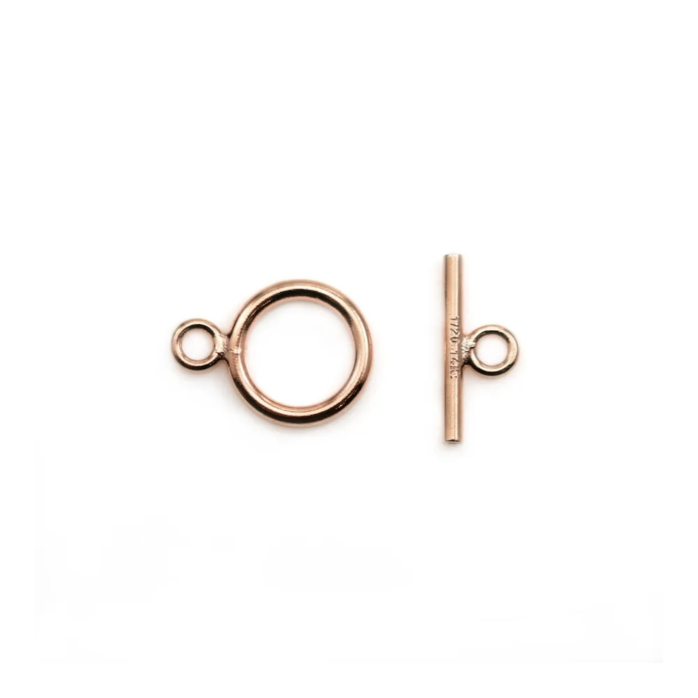 Fermoir Toggle OT 9x12mm en gold filled rosé 14 carats x 1pc