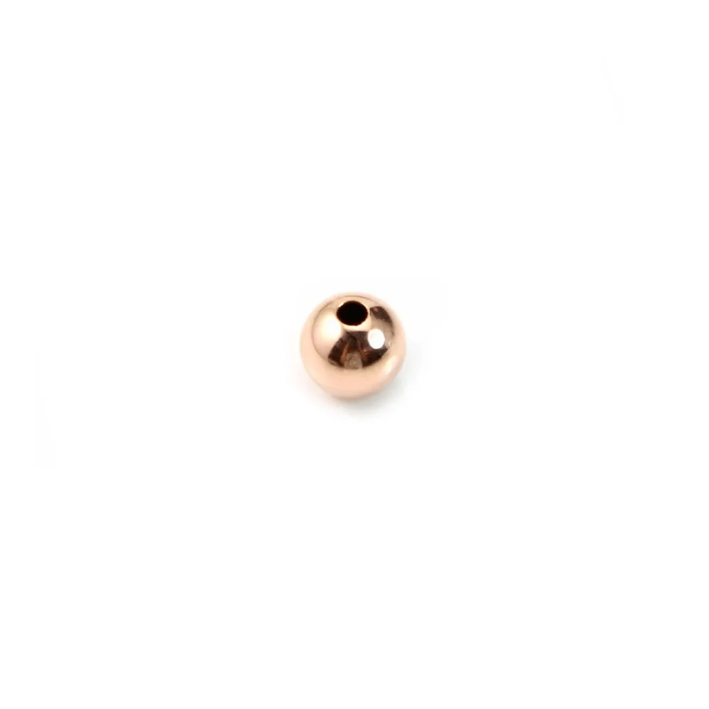 Gold filled rosé 14k perles 5mm x 2pcs
