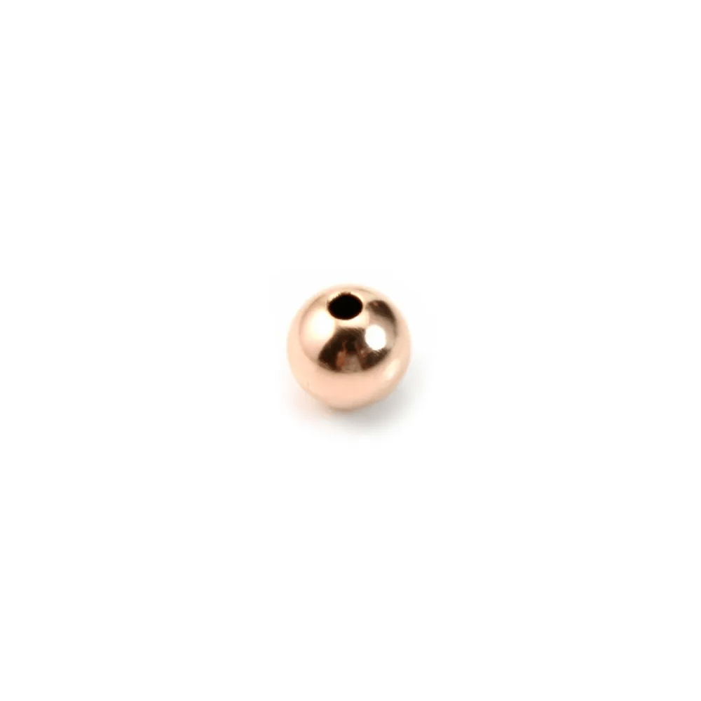 Gold filled rose 14k ball 6mm x 2pcs