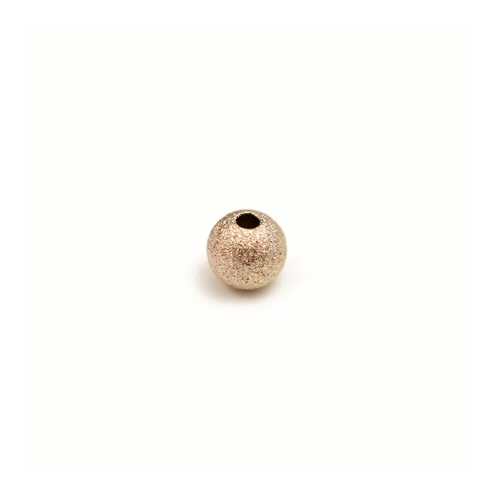 Boule diamanté, en gold filled rosé 14 carat, 1.2x4mm x 6pcs