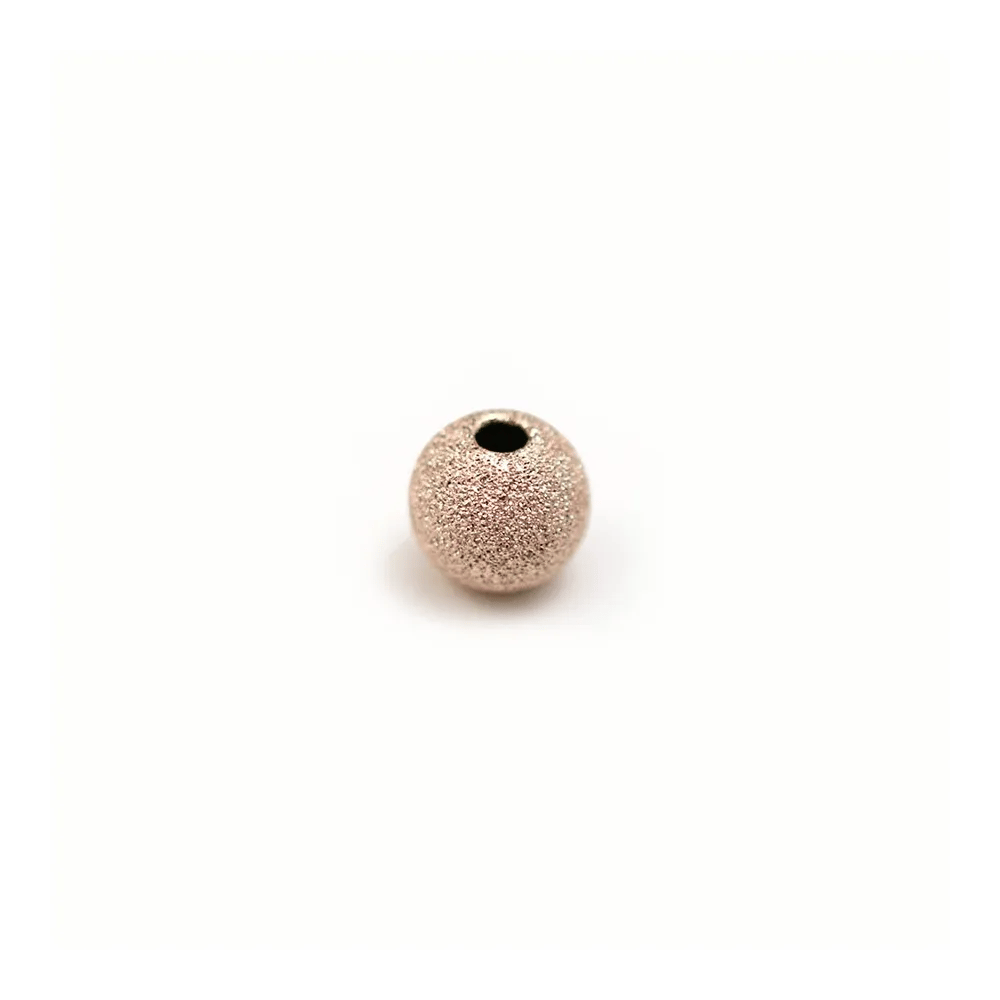Boule diamanté, en gold filled rosé 14 carat, 1.5x6mm x 2pcs