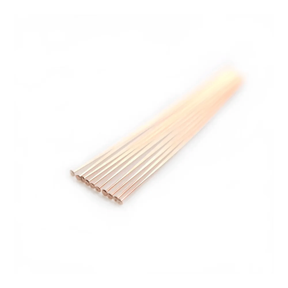 Clou à tête plate en gold filled 14 carats rosé 0.41x38mm x 10pcs