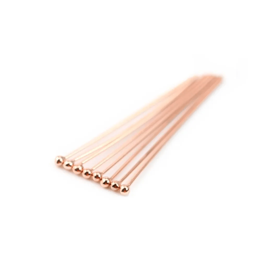 Gold filled rosé 14 carats clou tête à boule  0.5x25mm x 5pcs