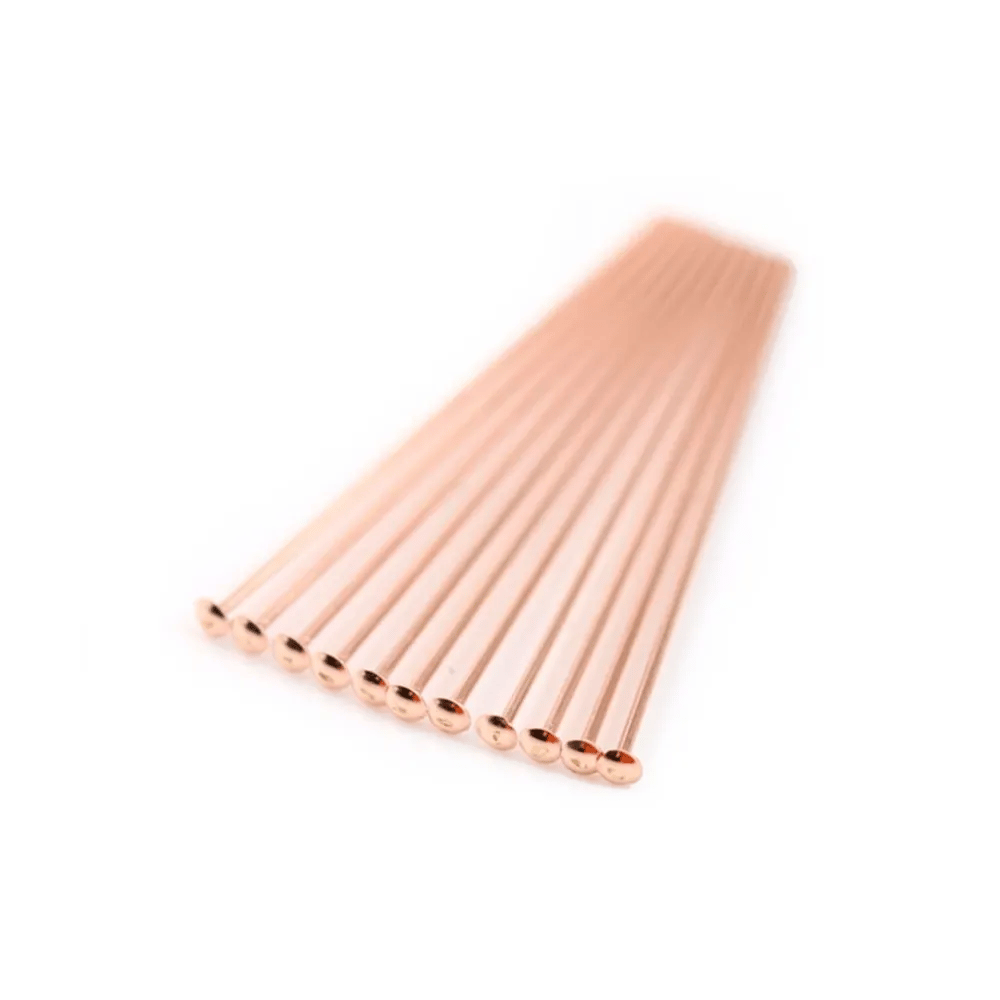 Gold filled rosé 14 carats clou tête à plat  0.5x25mm x 10pcs