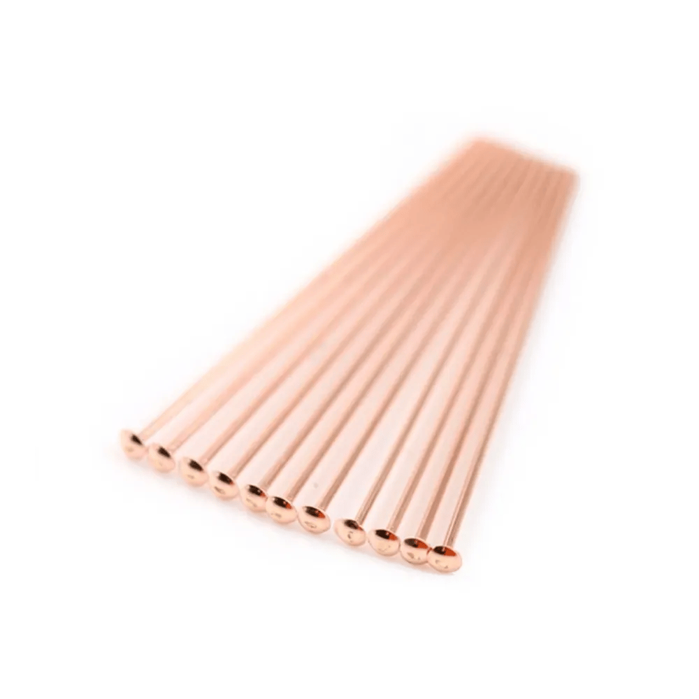 14 carats rose gold filled head pin 0.5x25mm x10pcs