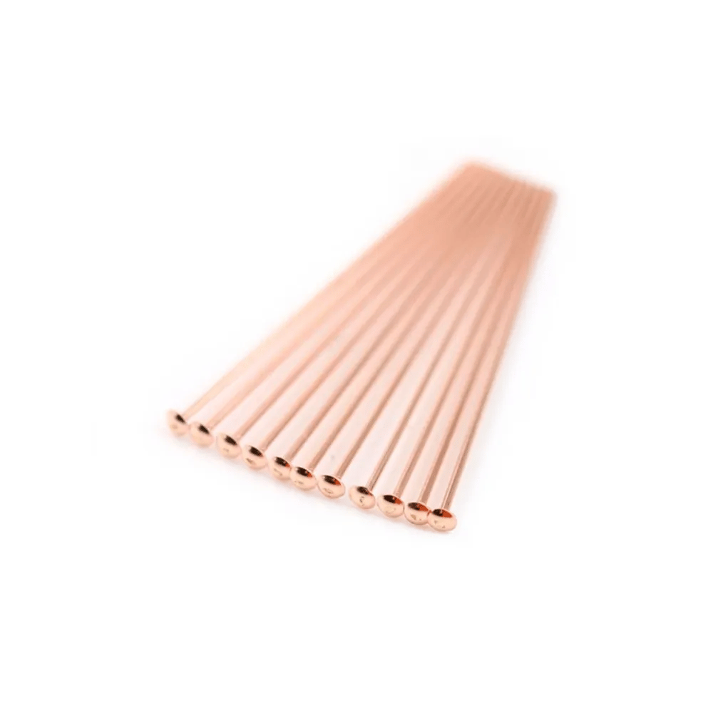 Gold filled rosé 14 carats clou tête à plat  0.5x25mm x 10pcs