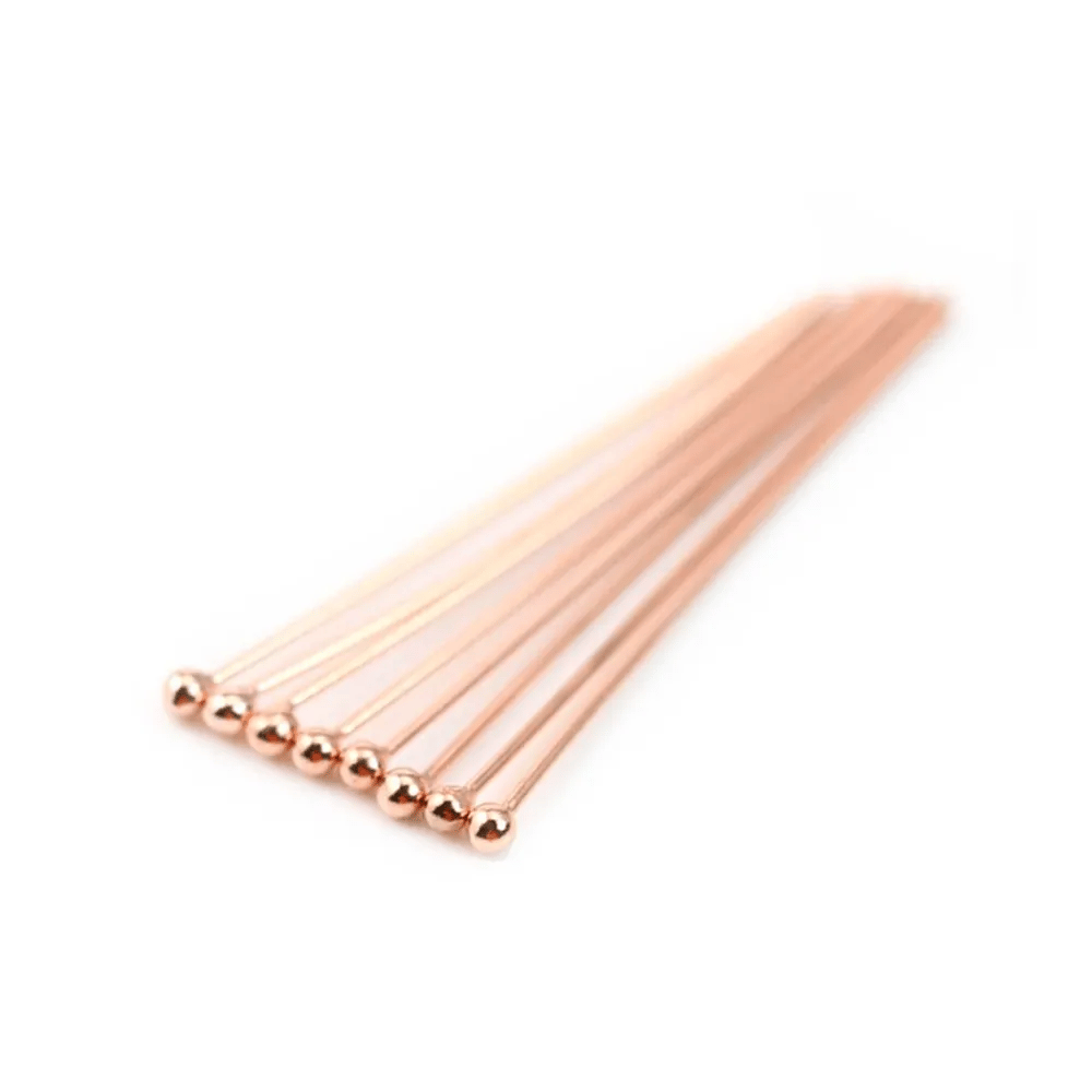 Gold filled rosé 14 carats clou tête à boule  0.5x25mm x 5pcs