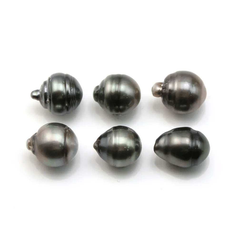 Perle tahiti semi-ronde 12.5x13.5mm x 6pcs