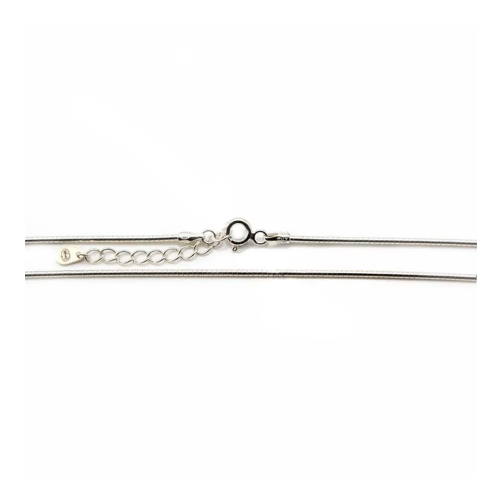 Chaîne maille serpentine en argent 925 1.2mm x 45cm