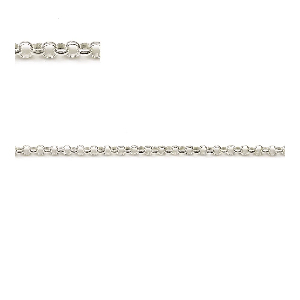 Chaîne argent 925 maille jaseron 2mm x 50cm