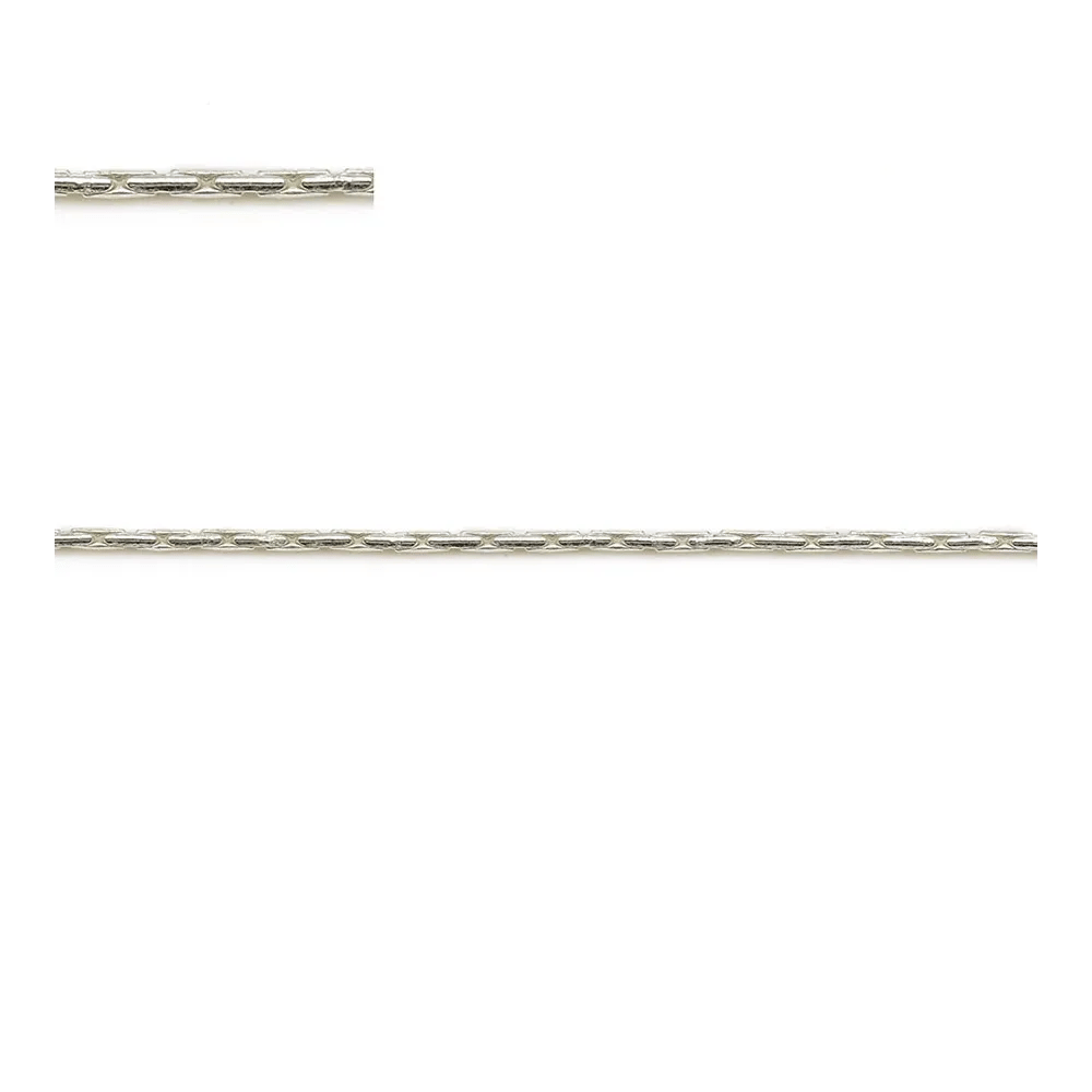 Chaîne argent 925 serpentine 0.8mm x 50cm