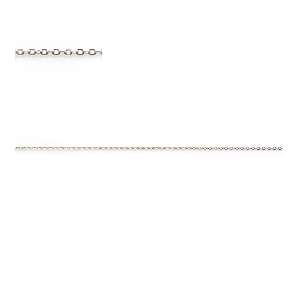 Chaîne maille forçat, en argent 925, 0.6 * 0.9mm x 50cm