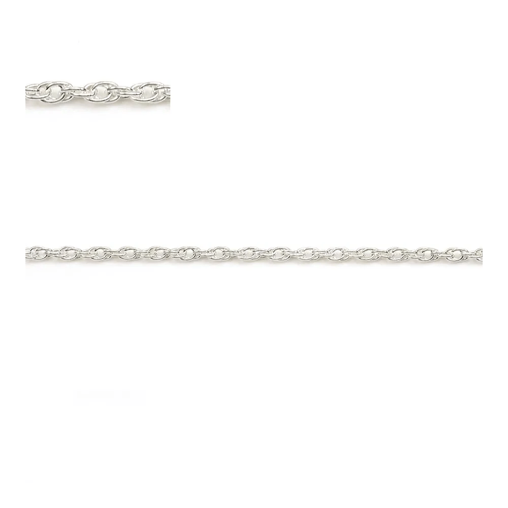 925 sterling silver chain double oval 1.5mm x 50cm