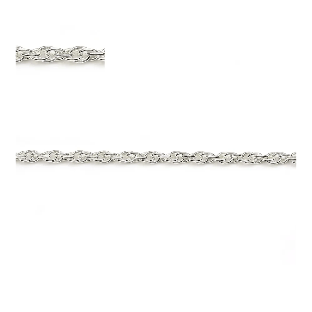 925 sterling silver chain double oval 2.0mm  X50cm