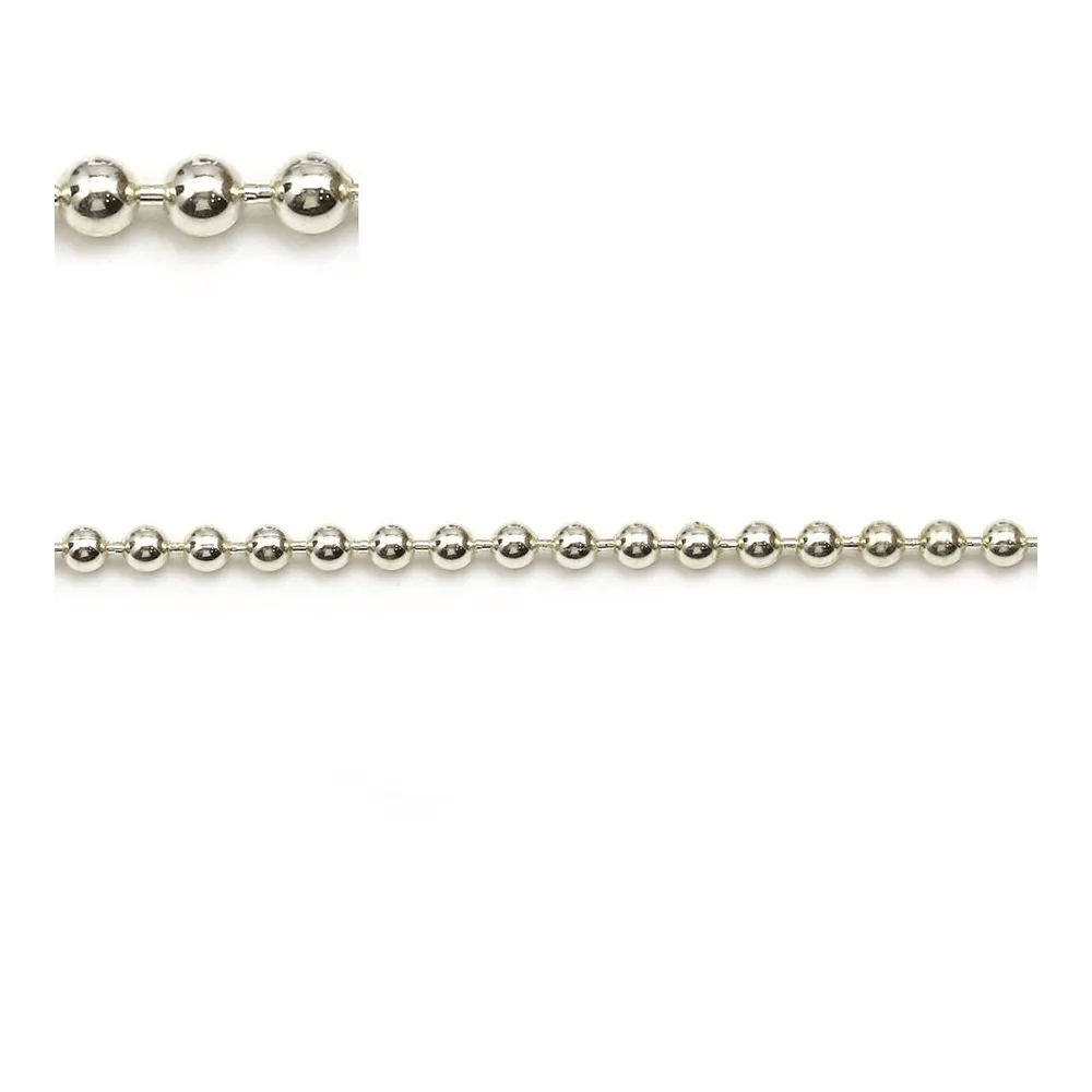 Ball chain 2mm 925 sterling silver x 50cm