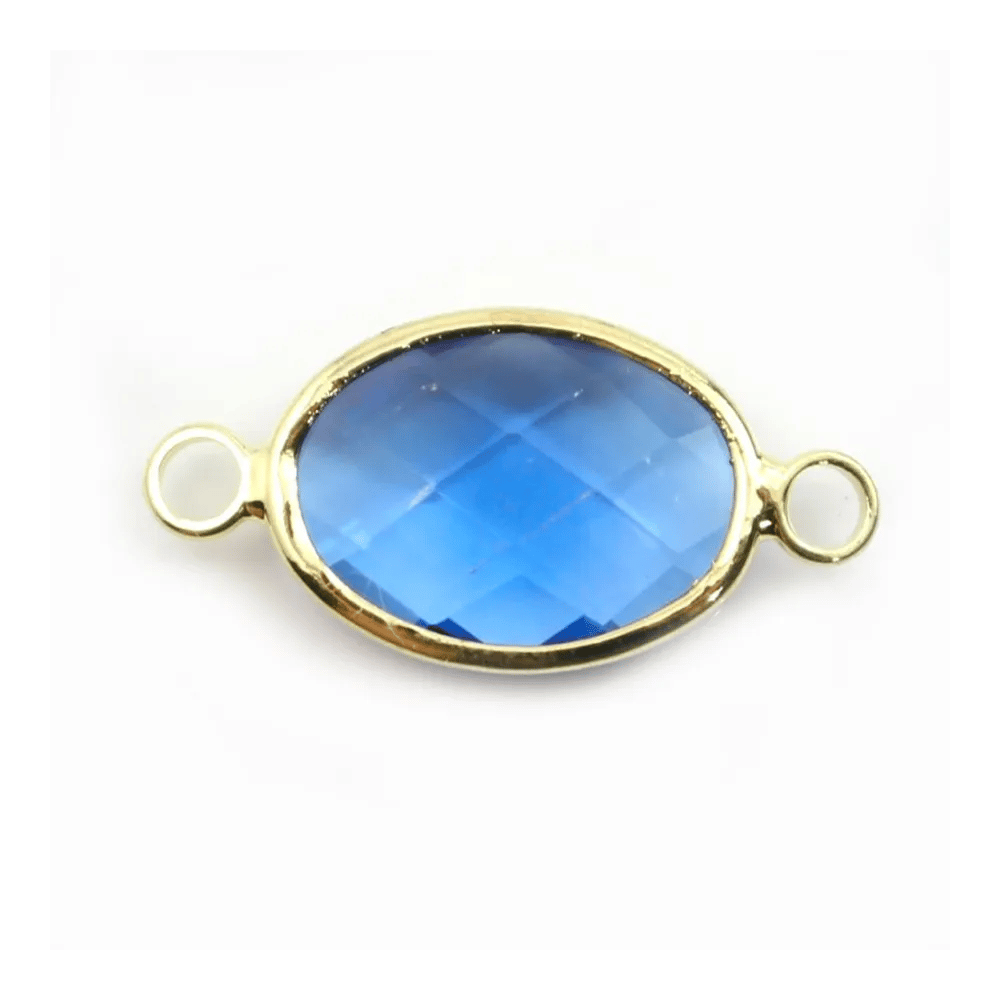 Pierre set glass oval 11x14mm x 1pc