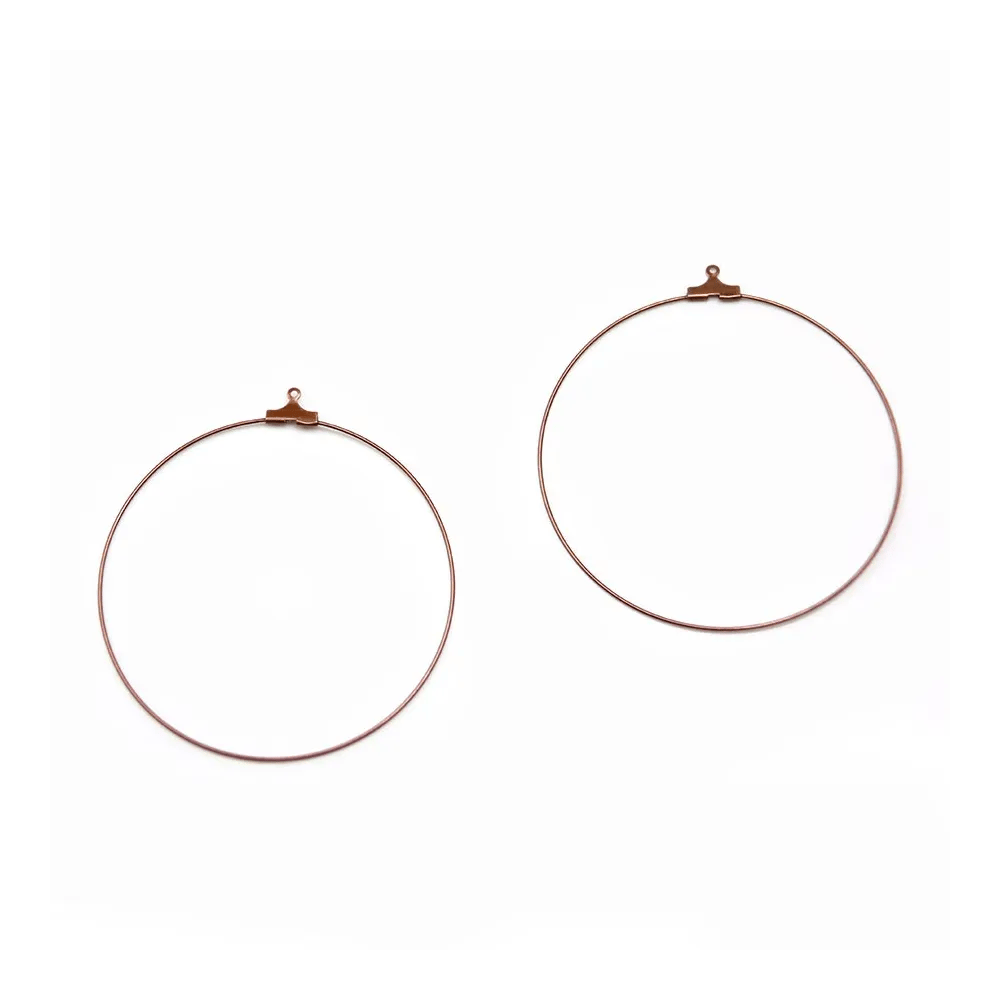 Créole pour crochet cuivre 60mm x 20pcs