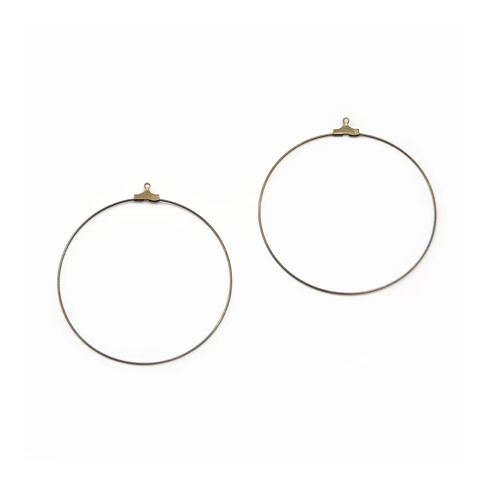 Earring Chandelier gold tone 50mm x 20pcs