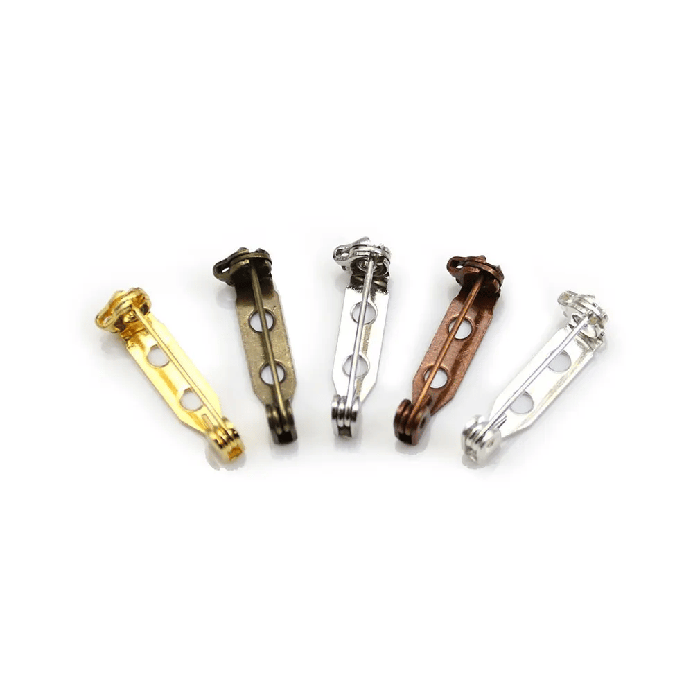 Broche avec 2 trous, disponible en différentes couleurs, 4.6 * 21mm x 2pcs
