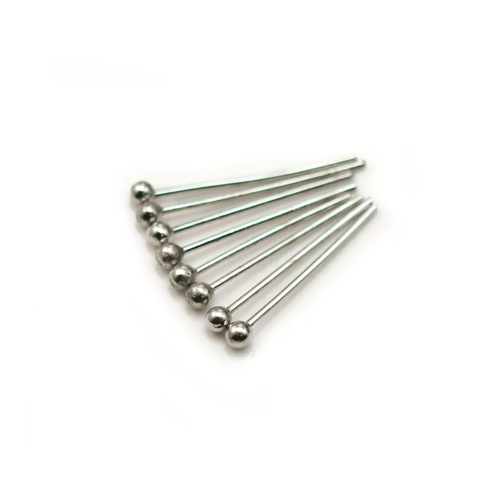 Clou en métal, à tête en forme de boule ronde, 0.6 * 15mm x 200pcs