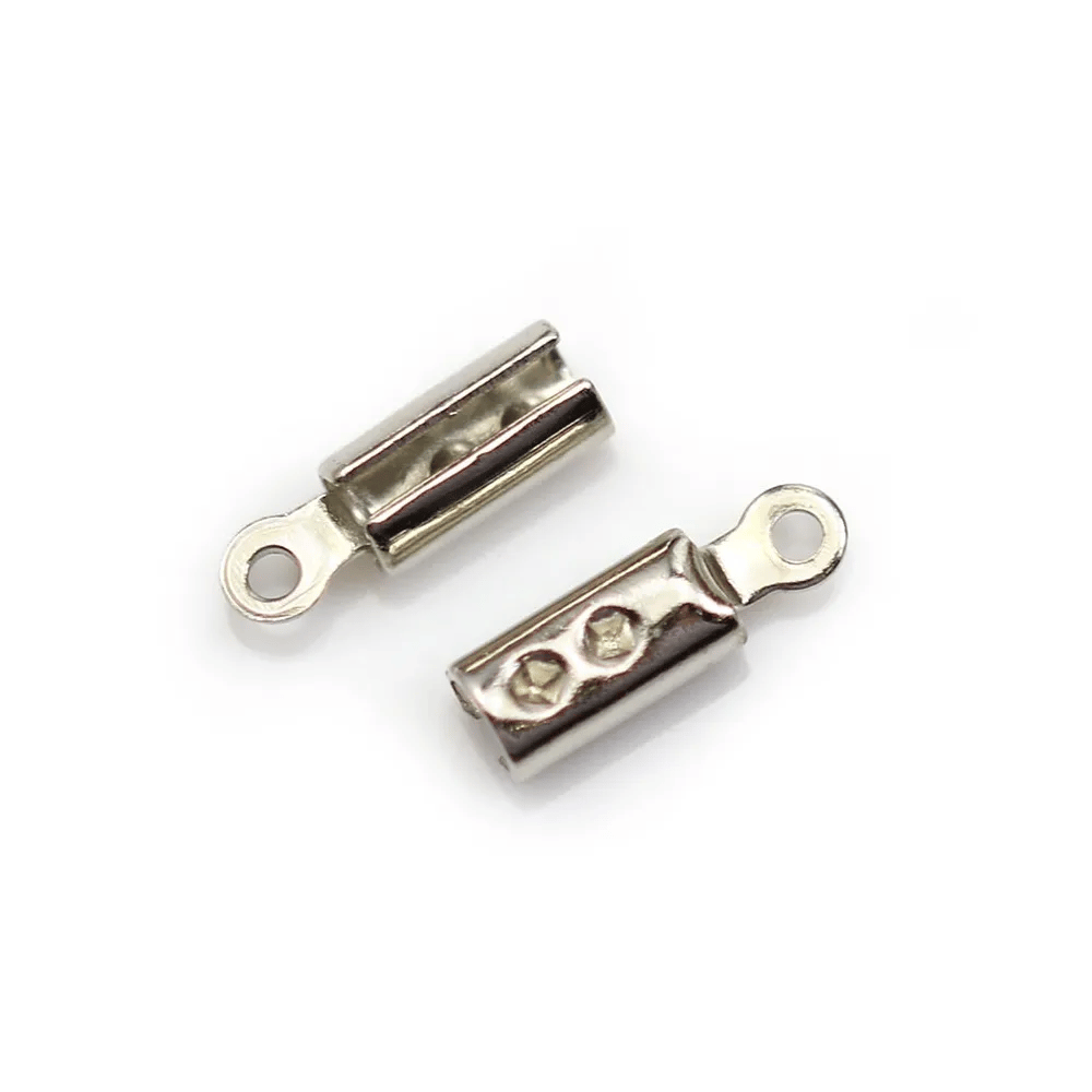 Pince lacet en métal pour cordon de 2.5mm x 20pcs