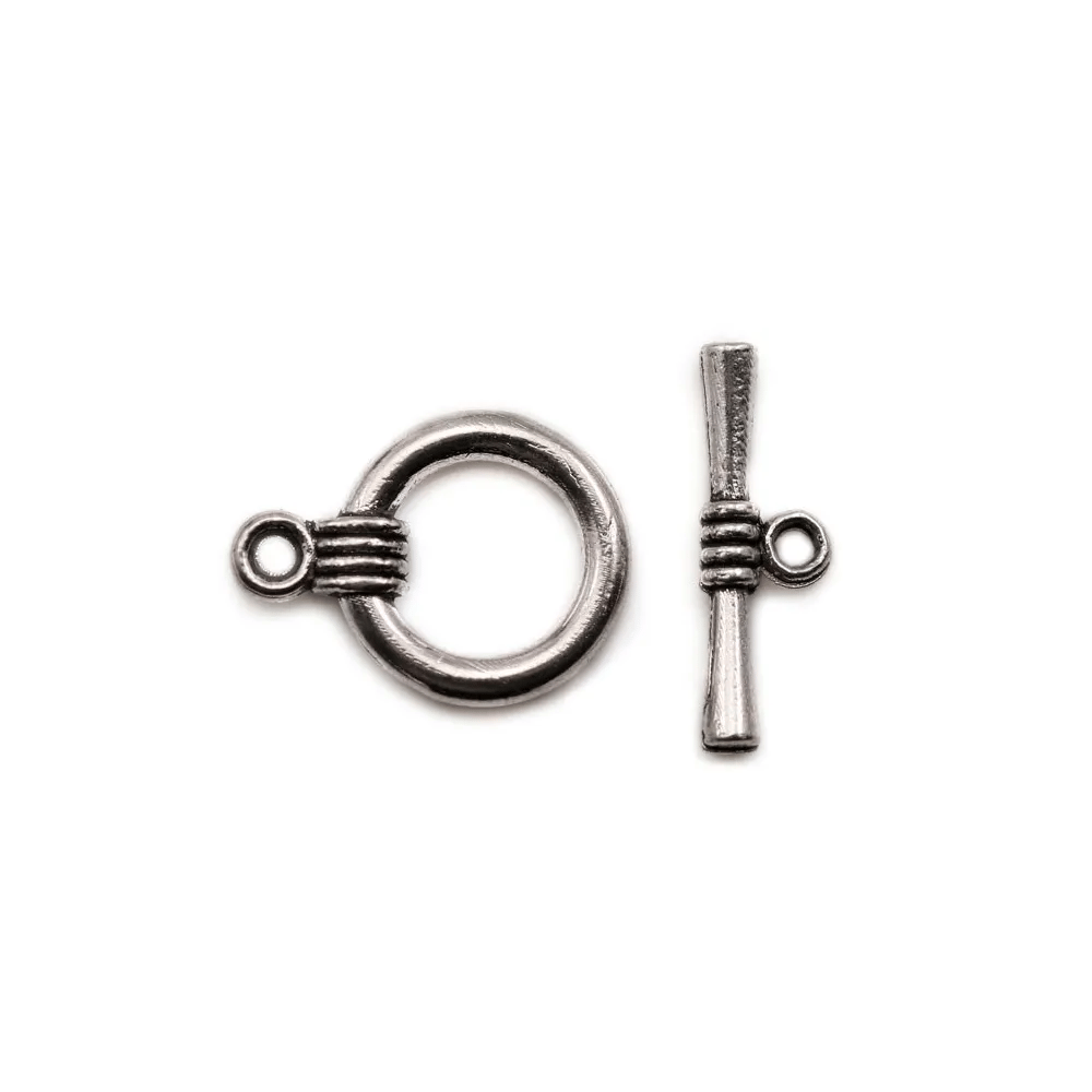Clasp "O * T" in metal of 14mm x 2pcs