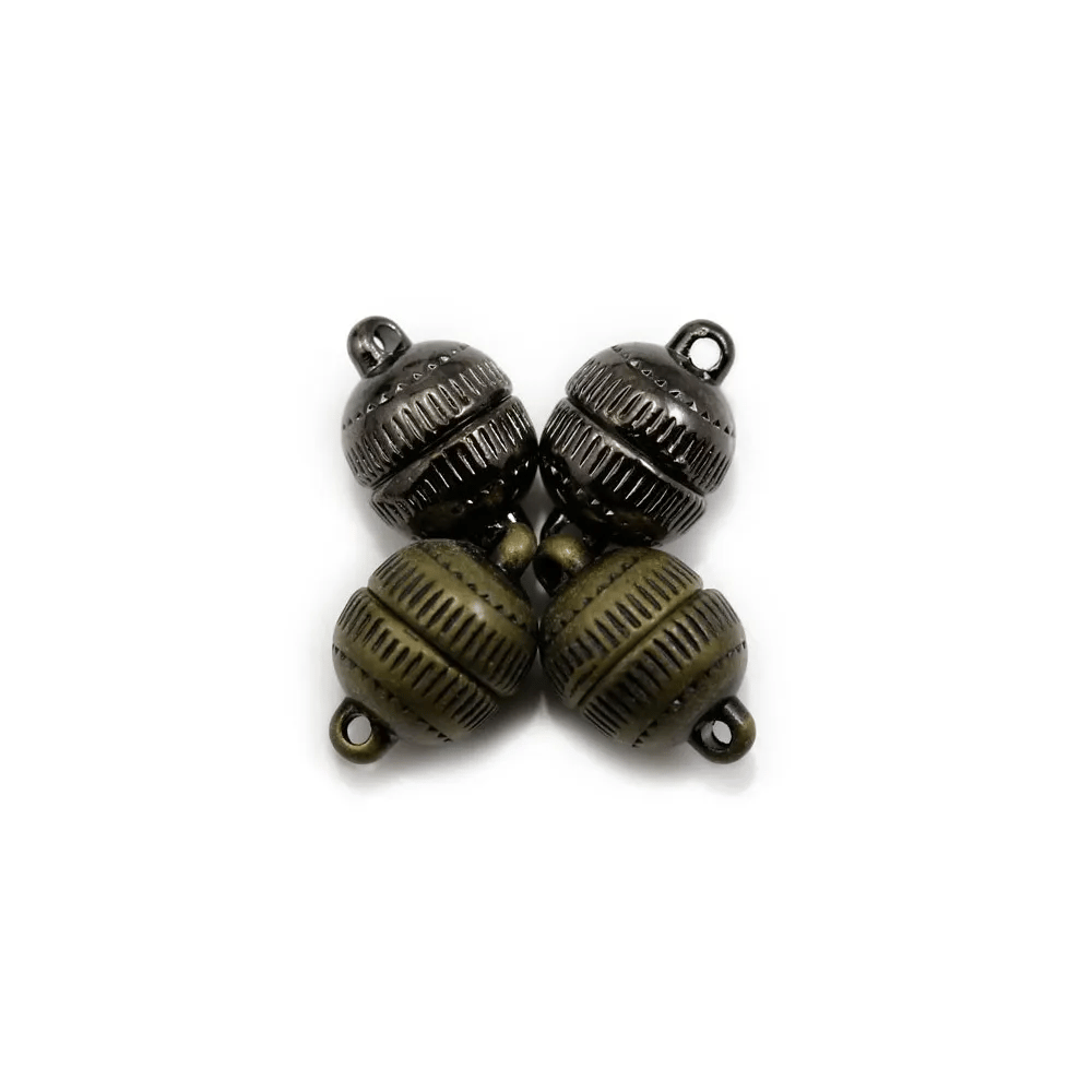 Metal ball-shaped magnetic clasps 10mm x 5pcs