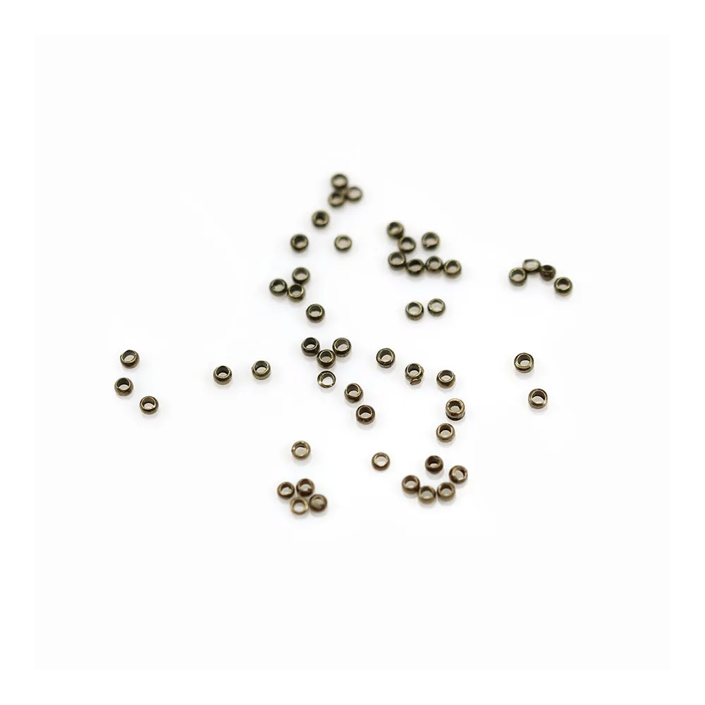 Beads crush, in metal of diferent color, 1.5 * 0.8mm x 5grs