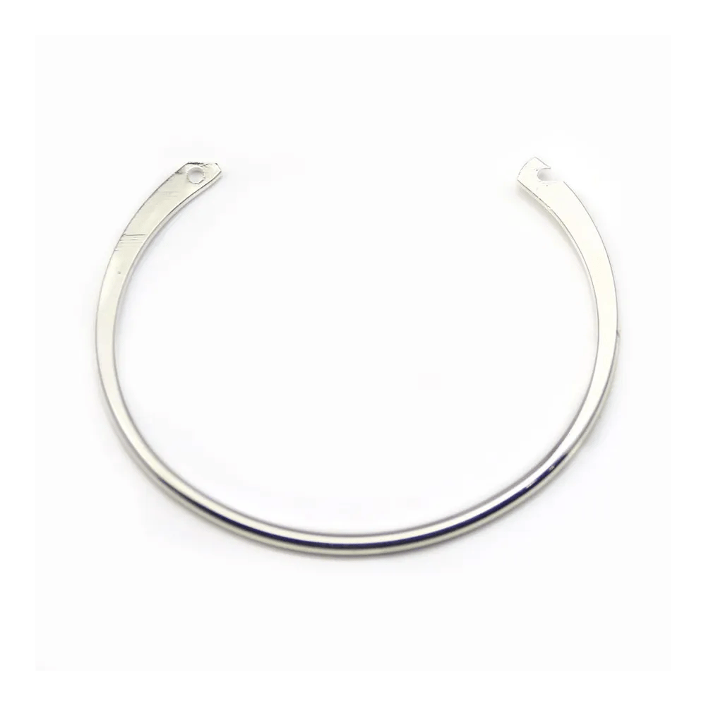 Jonc flexible, de couleur argenté, 64mm x 1pc
