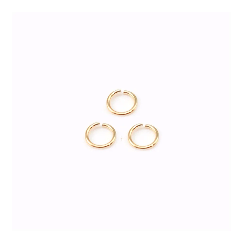 Anneaux ouverts dorés sur laiton 0.5x4mm x 50pcs