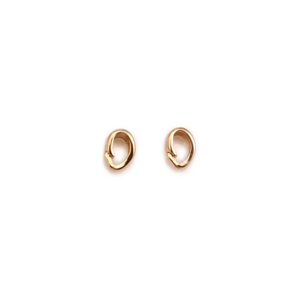 Bélière Plaquée par "flash" or sur laiton 4x9.5mm x 5pcs