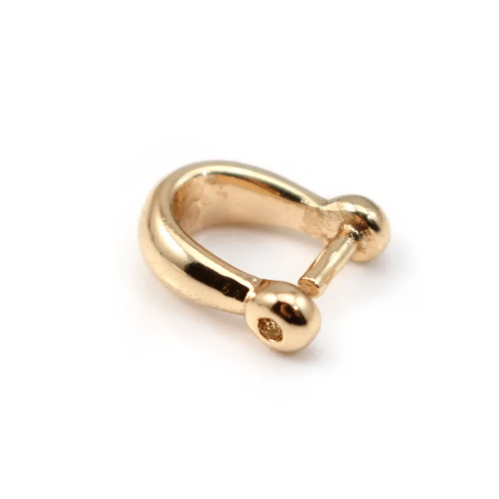 Bélière pour pierre Plaquée par "flash" or sur laiton 4x10mm x 1pc