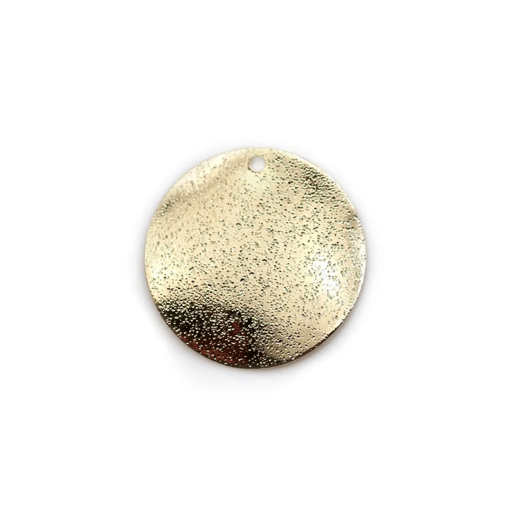 Charm in the shape of a moon, plated by "flash" gold on brass 9.5x11mm x 6pcs