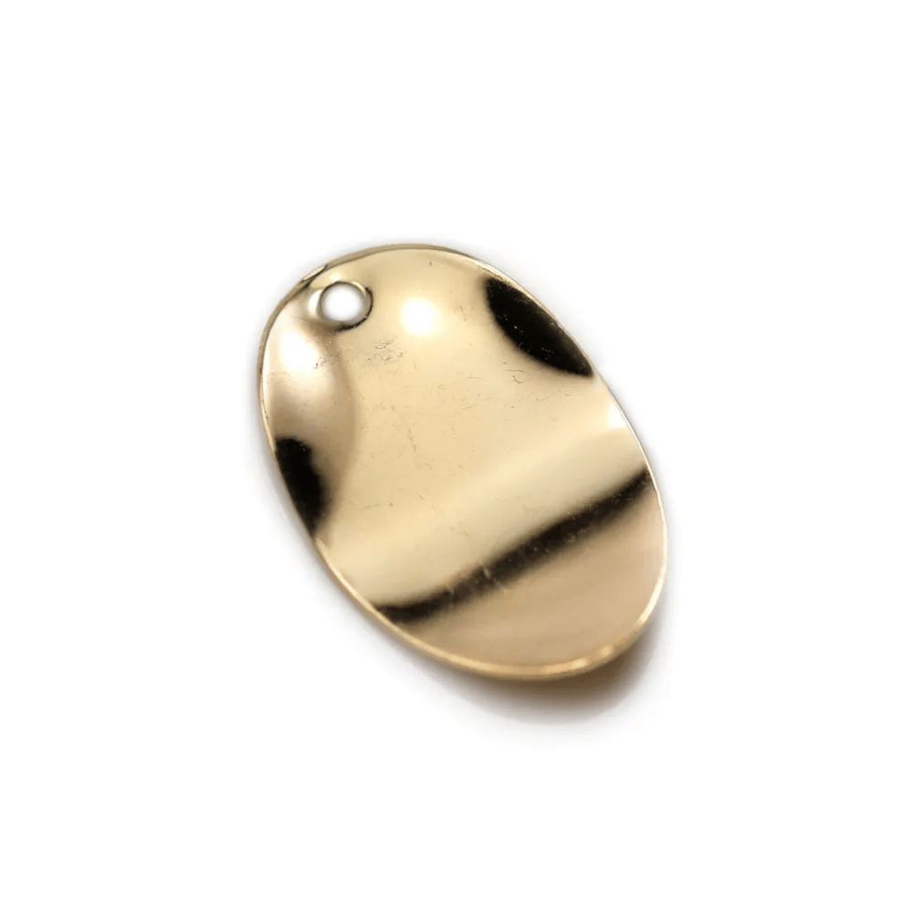 Breloque ovale , de taille 18x11.5mm x 2pcs