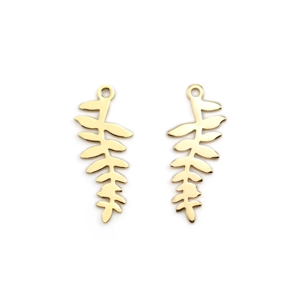 Breloque moustache plaqué par 2