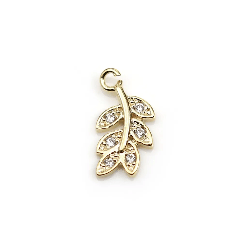 Snowflake pendant plated "flash" gold brass 5.8mm x 8pcs