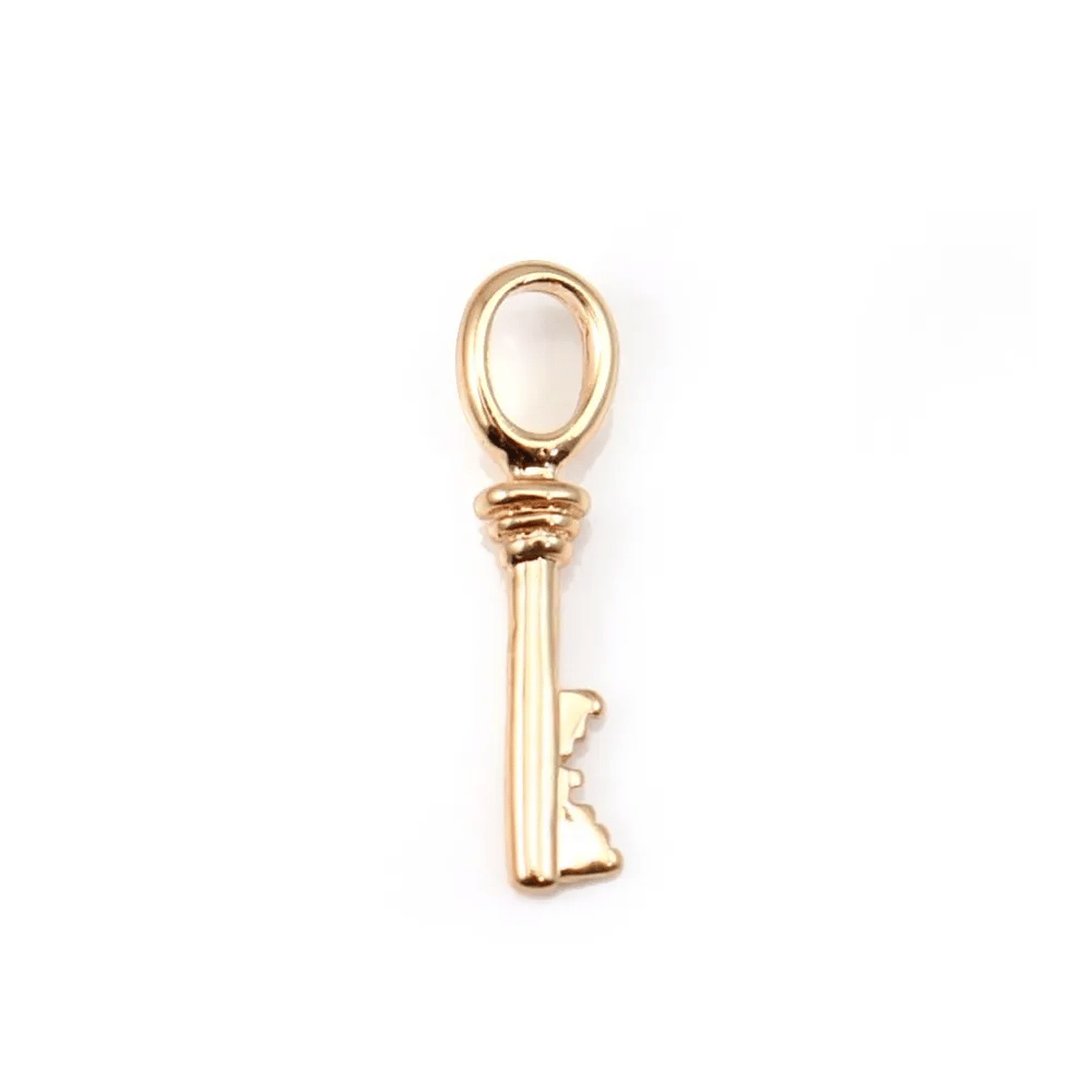  Key by "flash" Gold on brass 5.7x22.7mm x1pc