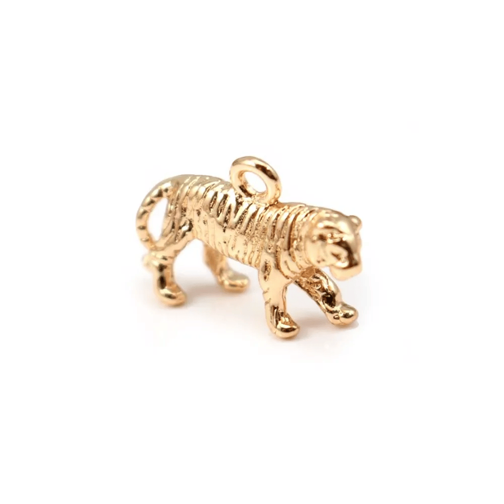  Tiger by "flash" Gold on brass 11x18mm x1pc