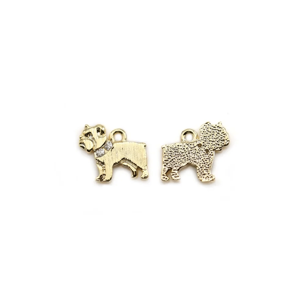 Mustache charm by "flash" gold on brass  5.5x10mm x 5pcs