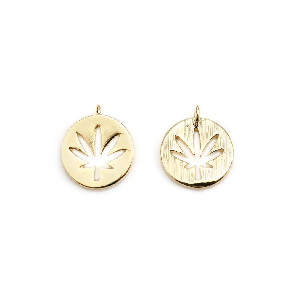 Charm star by "flash" gold on brass 7x10mm x 10pcs