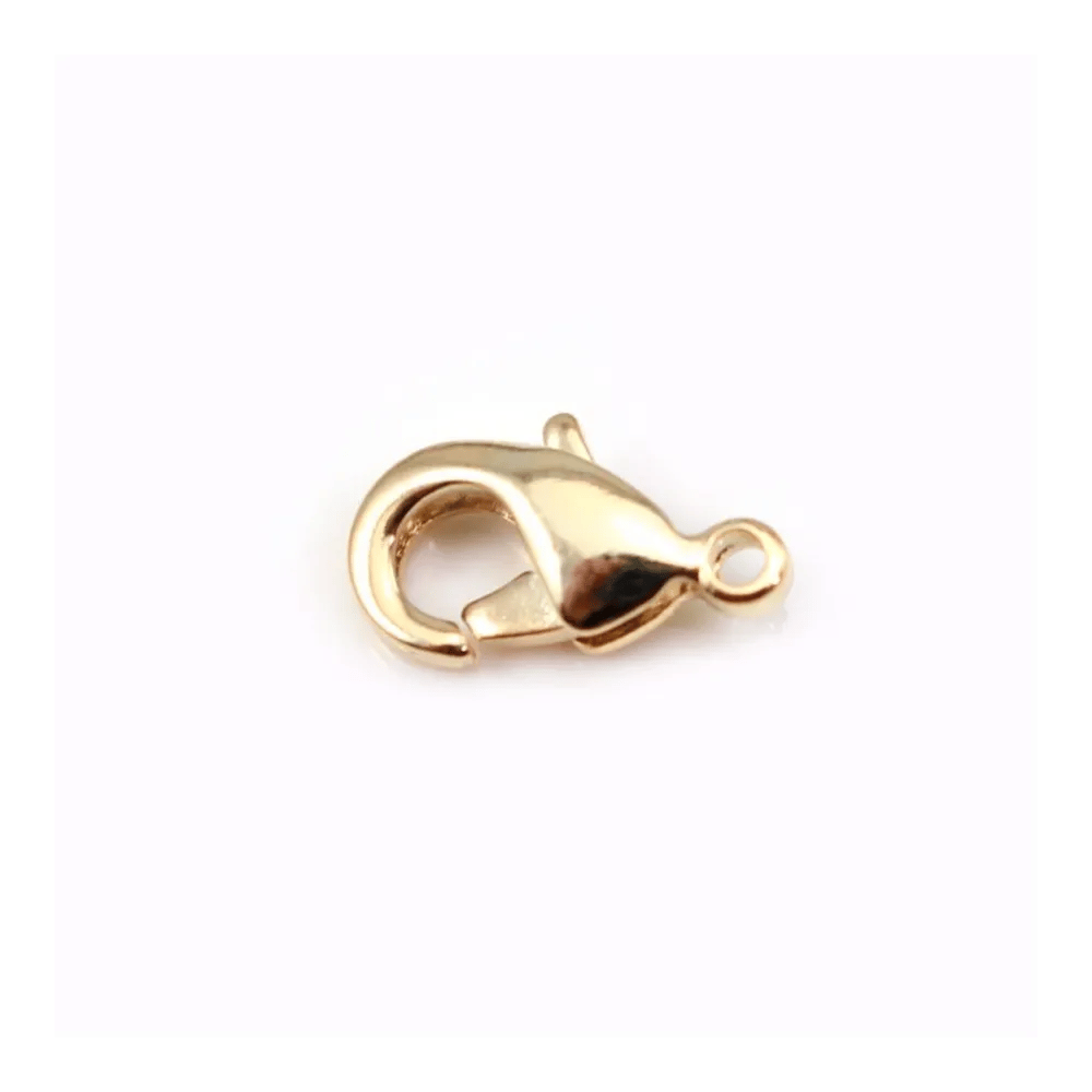  Lobster clasp by "flash" Gold on brass 7x12mm x 5pcs