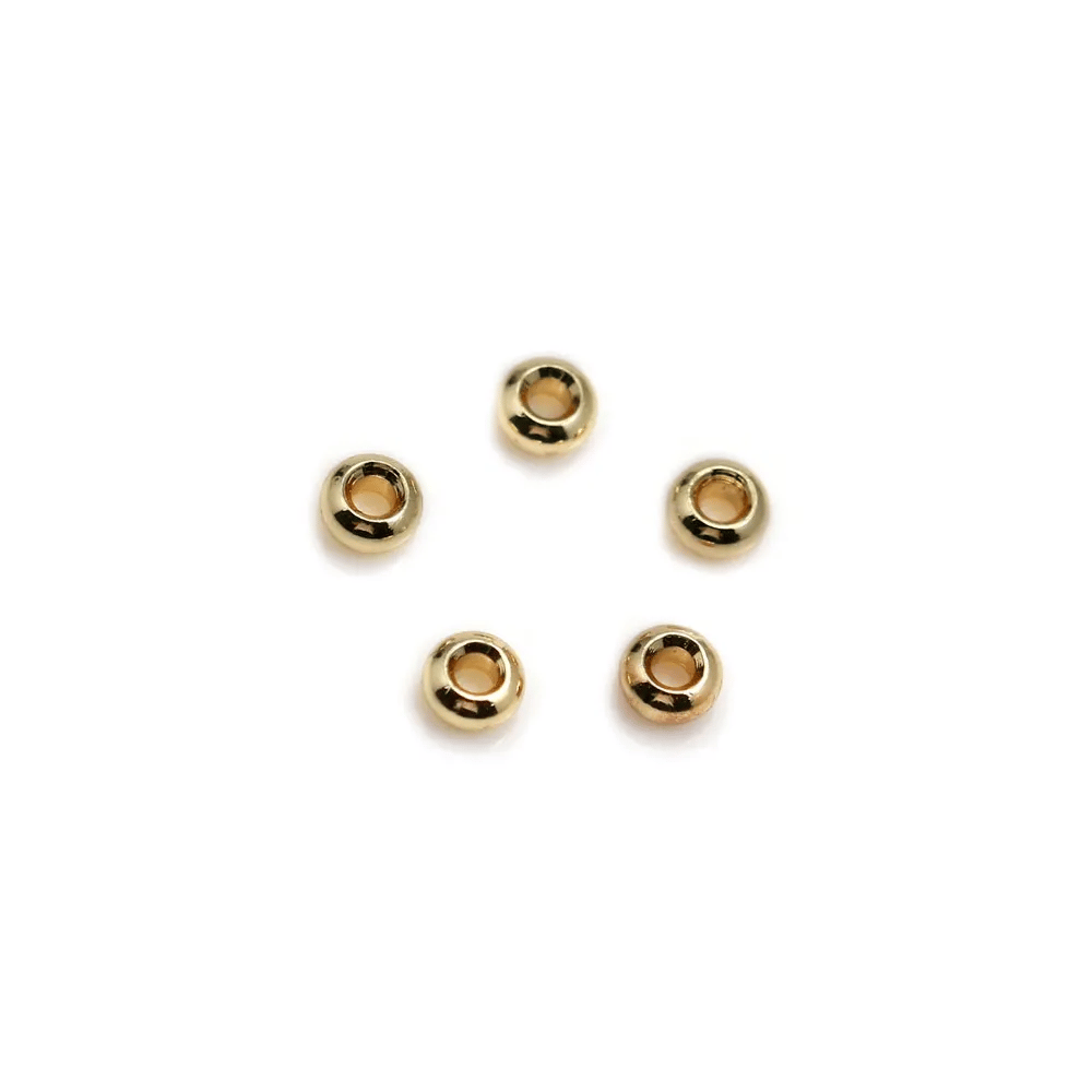 Bélière plaquée par "flash" or sur laiton 6.5x8mm x 10pcs