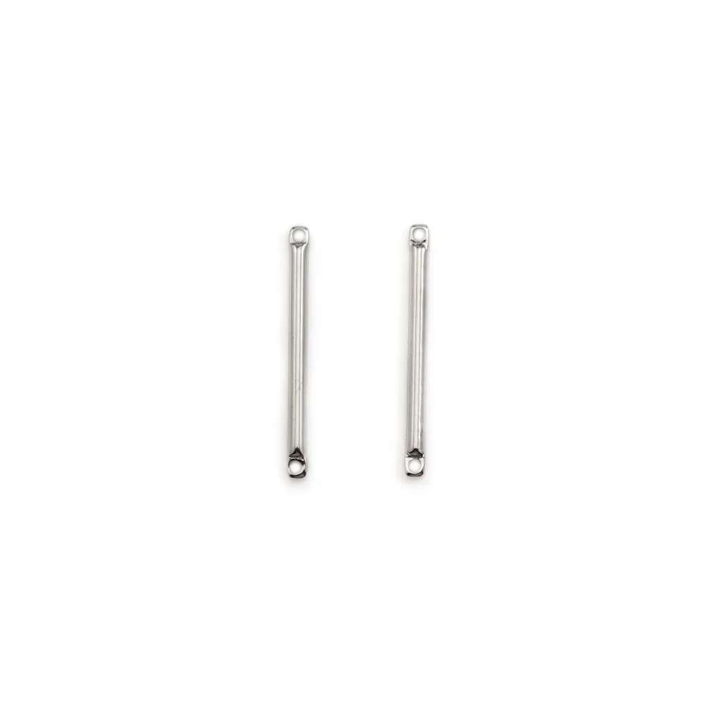 Intercalaire en forme de tube 1.5x40mm, doré sur laiton x 6pcs