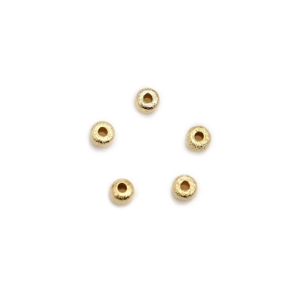 Intercalaire cube dorée sur laiton 3x3.2mm x 10pcs