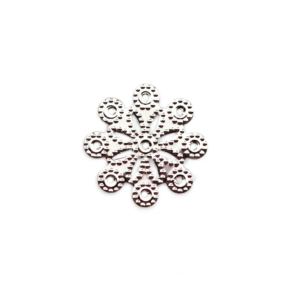 Charm in the shape of a moon, plated by "flash" gold on brass 9.5x11mm x 6pcs