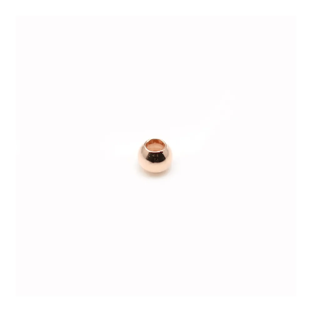 Perle facetté, plaqué par "flash" or rose sur laiton, 0.8 * 2mm x 200pcs