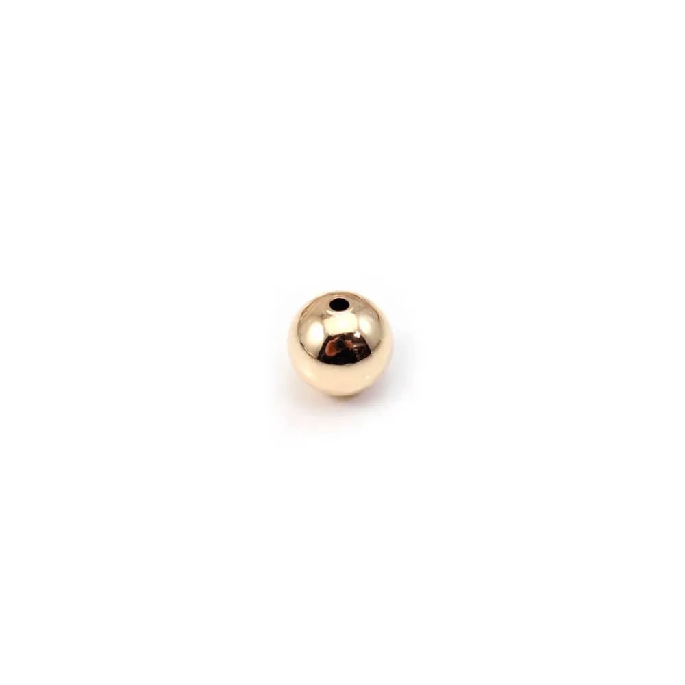Boule Plaquée par "flash" or sur laiton 1.6x5mm x 4pcs