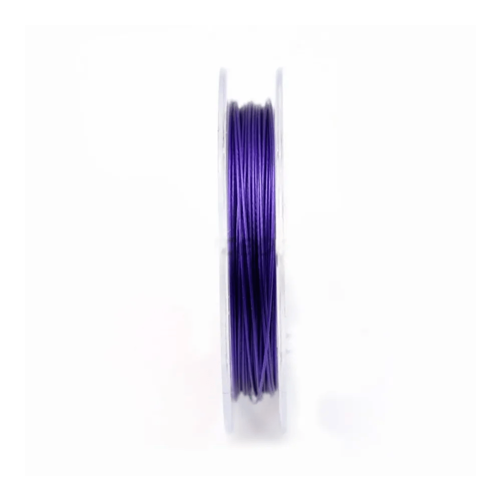 Fil cablé 7 brins améthyste 0.38mm x 10 m