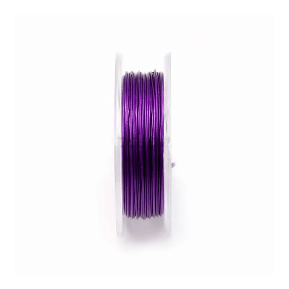 Fil cablé 7 brins améthyste 0.45mm x 10 m