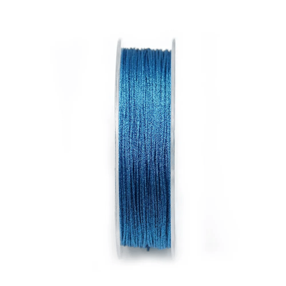 Blue and glitter polyester thread, 0.8mm x 29m